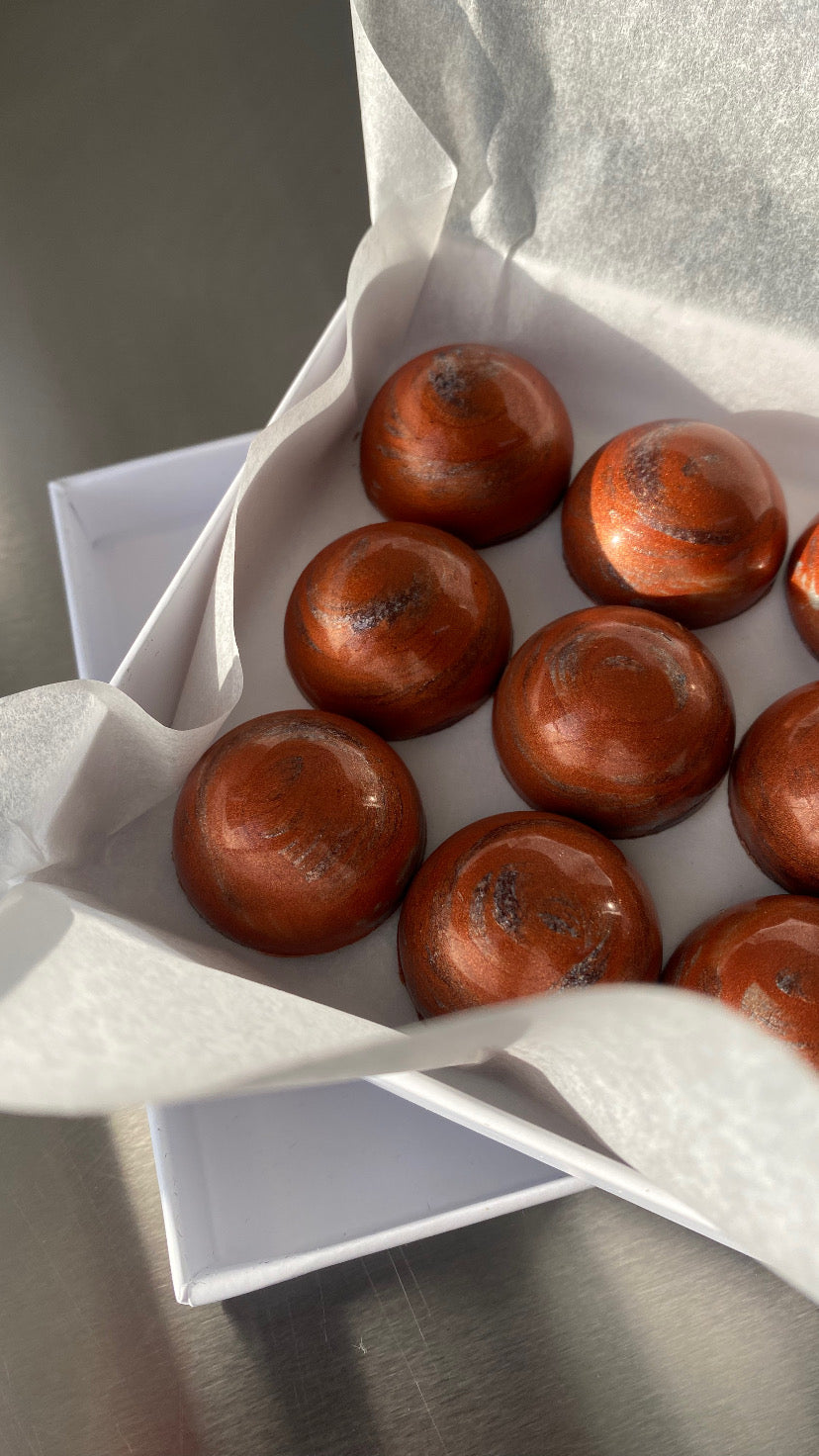 Cardamom & blueberry Bon Bon’s